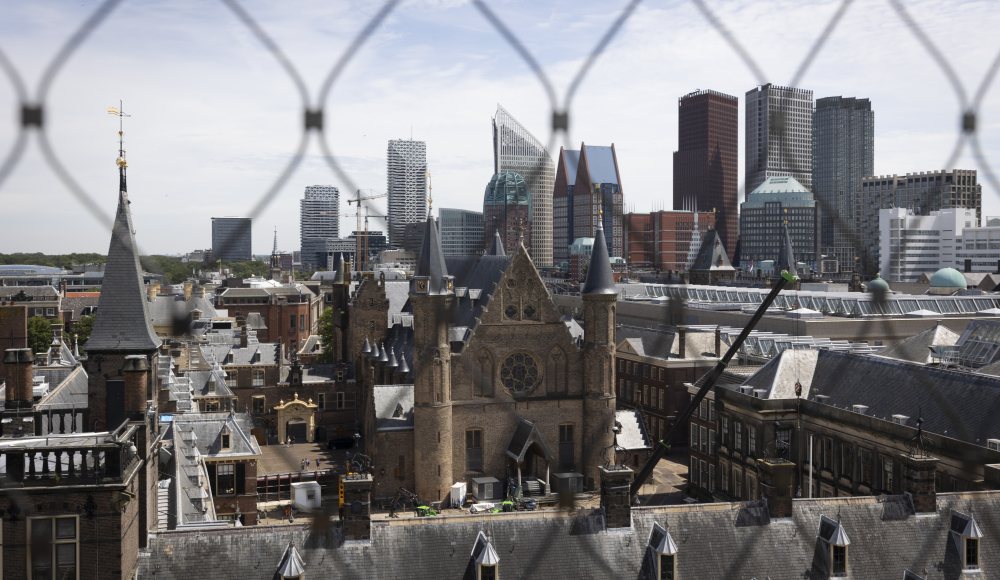 Het uitzicht vanaf het Uitzichtpunt bij het Binnenhof Het uitzicht vanaf het Uitzichtpunt bij het Binnenhof